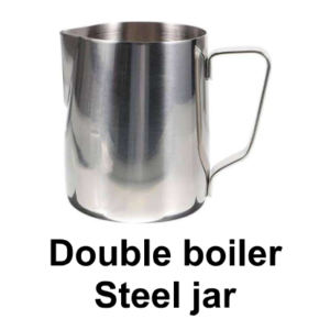 Double Boiler Steel Jar