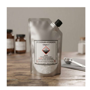 Pure Lye / Sodium Hydroxide (100gm)